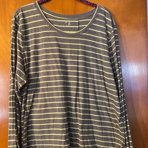 Gap womens striped long sleeve tee size xxl